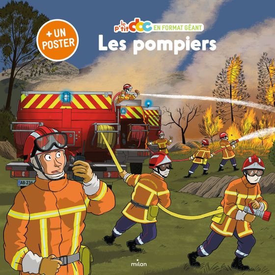 Couverture de Les pompiers - format géant