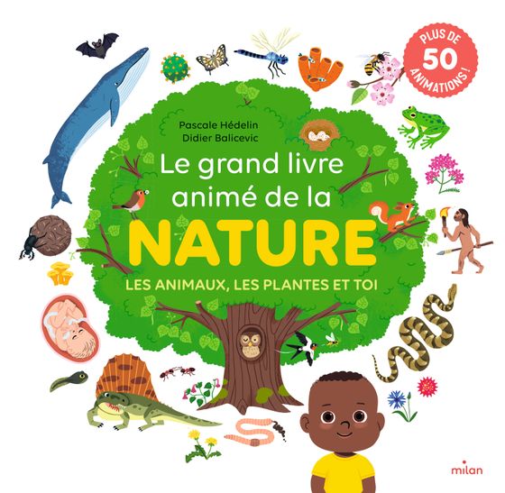 Couverture de Le grand livre animé de la nature