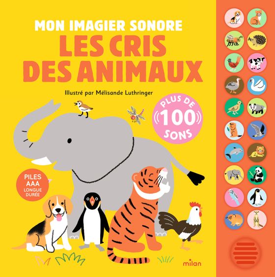 Couverture de Mon imagier sonore – Les cris des animaux