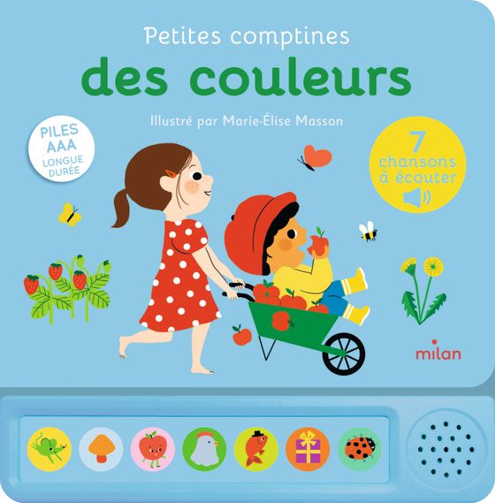 Couverture de Petites comptines des couleurs 