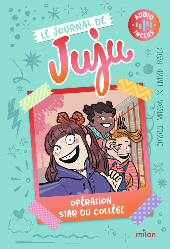 Couverture de Le journal de Juju - Opération star du collège