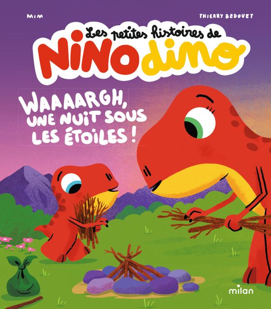 Couverture de Les petites histoires de Nino Dino - Waaaargh, une nuit sous les étoiles ! 