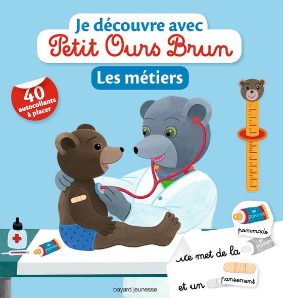 Couverture de Je découvre les métiers avec Petit Ours Brun