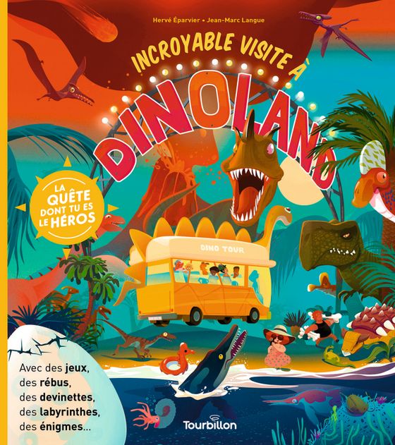 Couverture de Incroyable visite à Dinoland