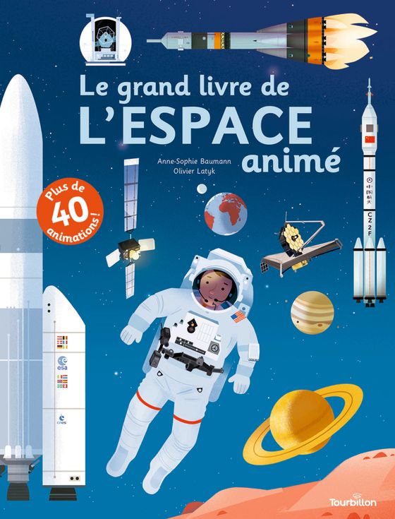 Couverture de Le grand livre de l'Espace animé