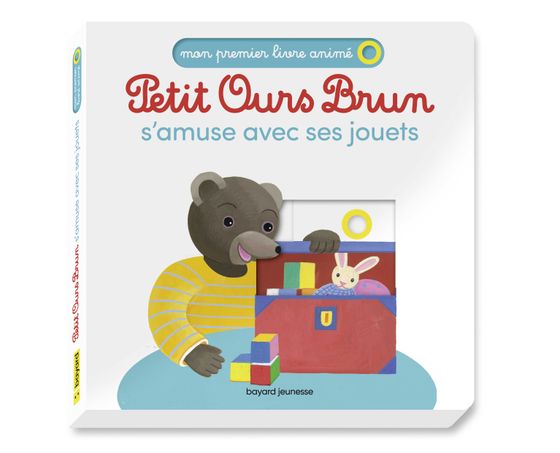 Couverture de Petit Ours Brun s'amuse avec ses jouets - Mon premier livre animé