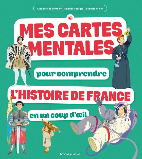 Couverture de Mes cartes mentales pour comprendre l'Histoire de France en un coup d'oeil