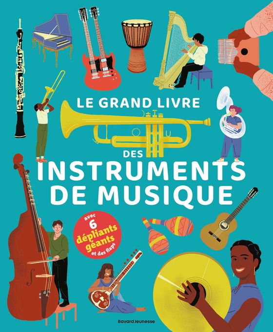 Couverture de Le grand livre des instruments de musique