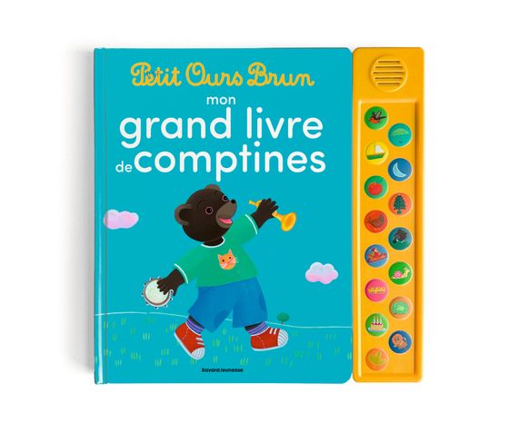 Couverture de Petit Ours Brun - Mon grand livre de comptines - Dès 2 ans