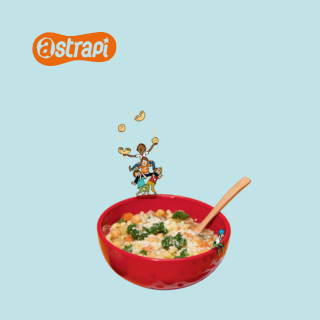 Crédits : “La soupe pastachiche”, Astrapi n°1028, 15 janvier 2024. Recette : Bruno Muscat. Stylisme et réalisation : Julie Boogaerts. Photo : Benoît Teillet. Illustrations : Laurent Simon. Couleurs : Rémi Chaurand.