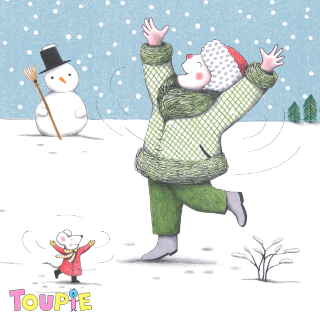 Comptine « Les petits flocons » (Toupie 435) : © studio e-magine – Milan presse. Comptine « Les petits flocons » (Toupie 435) : © studio e-magine – Milan presse.