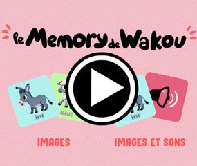 Le Memory des animaux avec Wakou