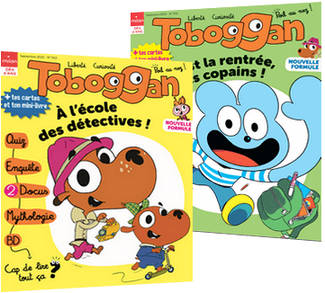 Couvertures du magazine Toboggan, le magazine des 6-8 ans